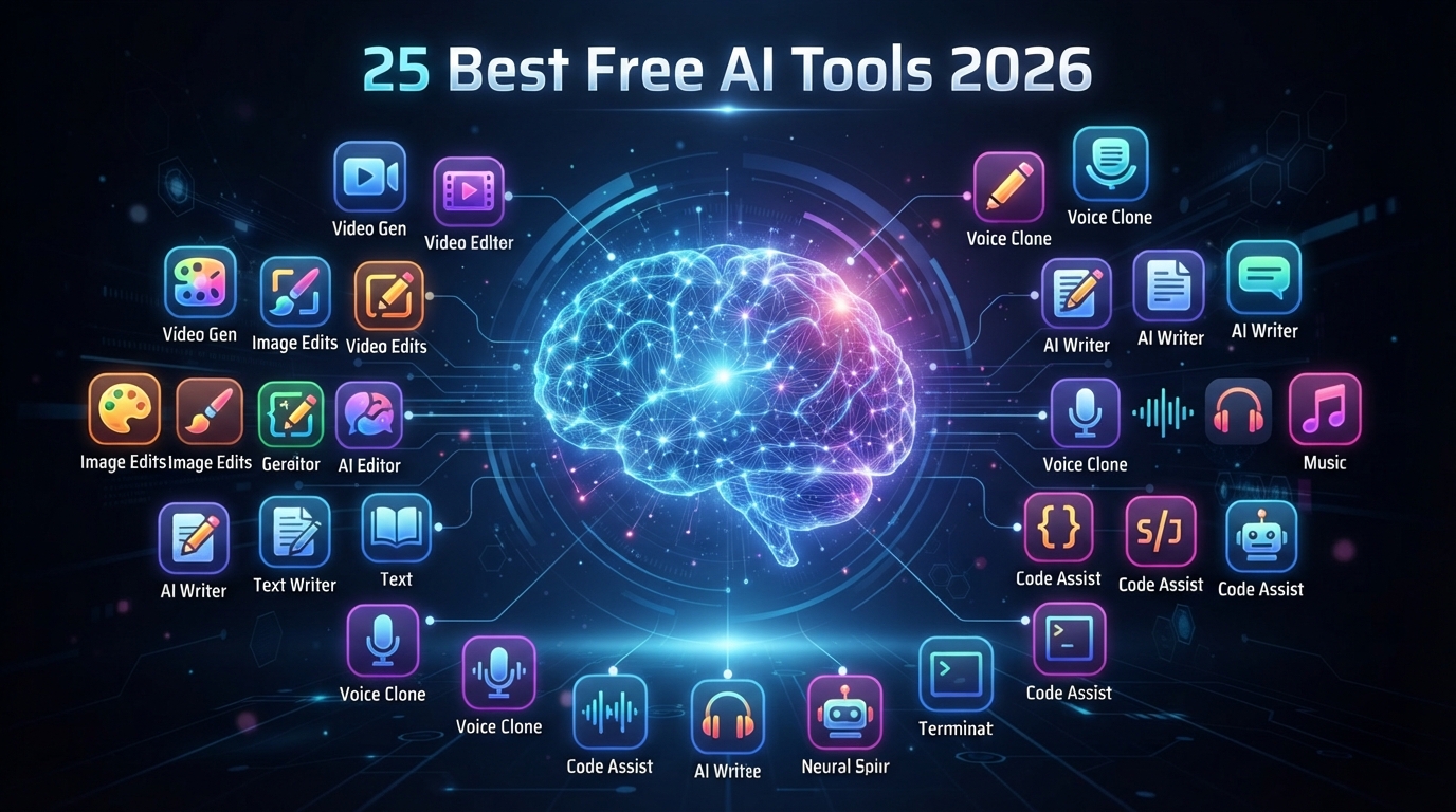25 Best Free AI Tools in 2026: The Ultimate Guide to AI Tools You Can Use for Free