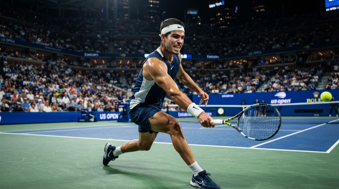 Carlos Alcaraz Survives US Open Test and Sends a Warning About Tennis