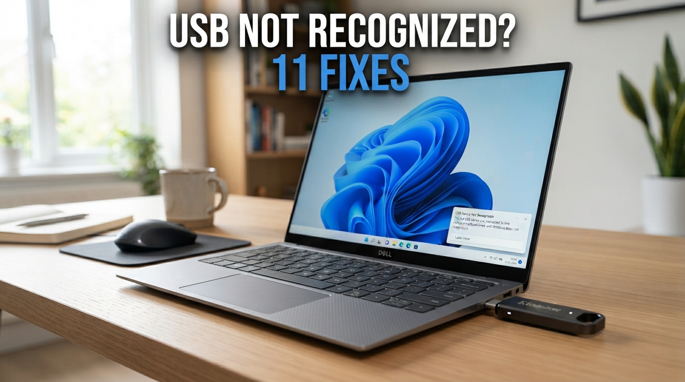 USB Device Not Recognized in Windows 11? 11 Fixes That Actually Work