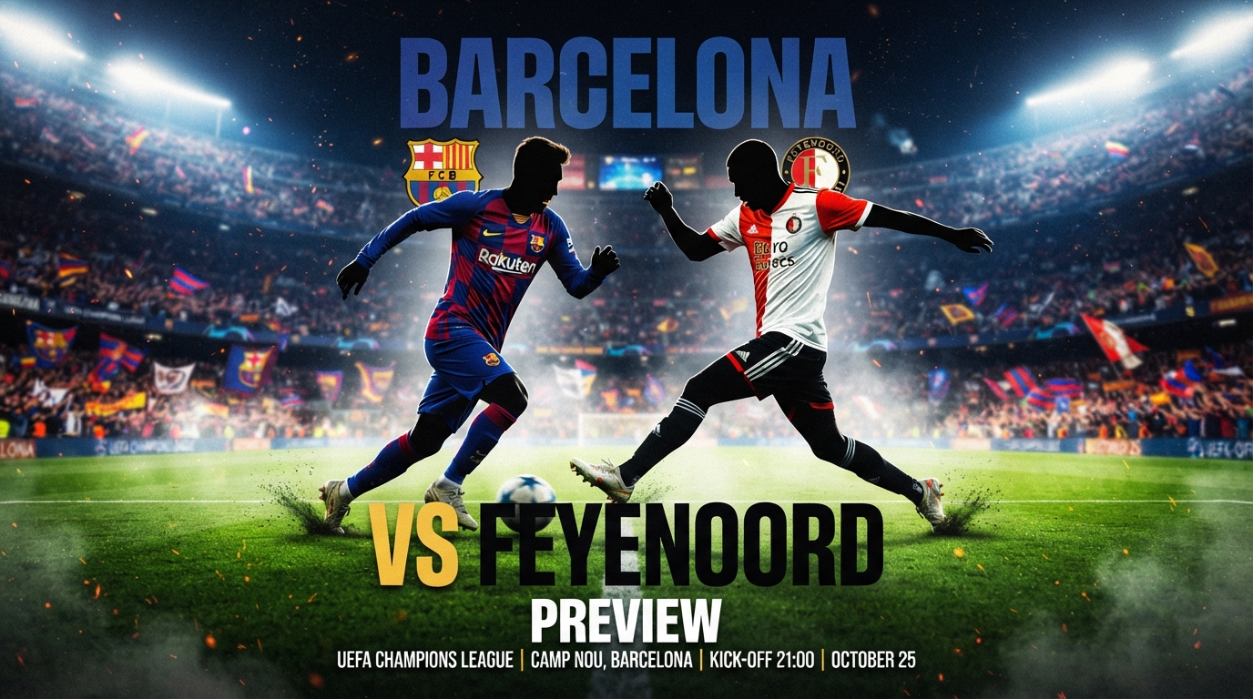 Barcelona vs Feyenoord: Predicted Lineup, Team News, Kick-Off Time and What to Expect