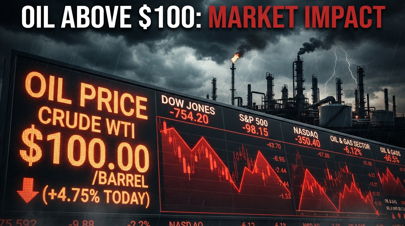 Oil Above $100: Why Markets Are Falling and What Higher Energy Prices Could Mean for Inflation