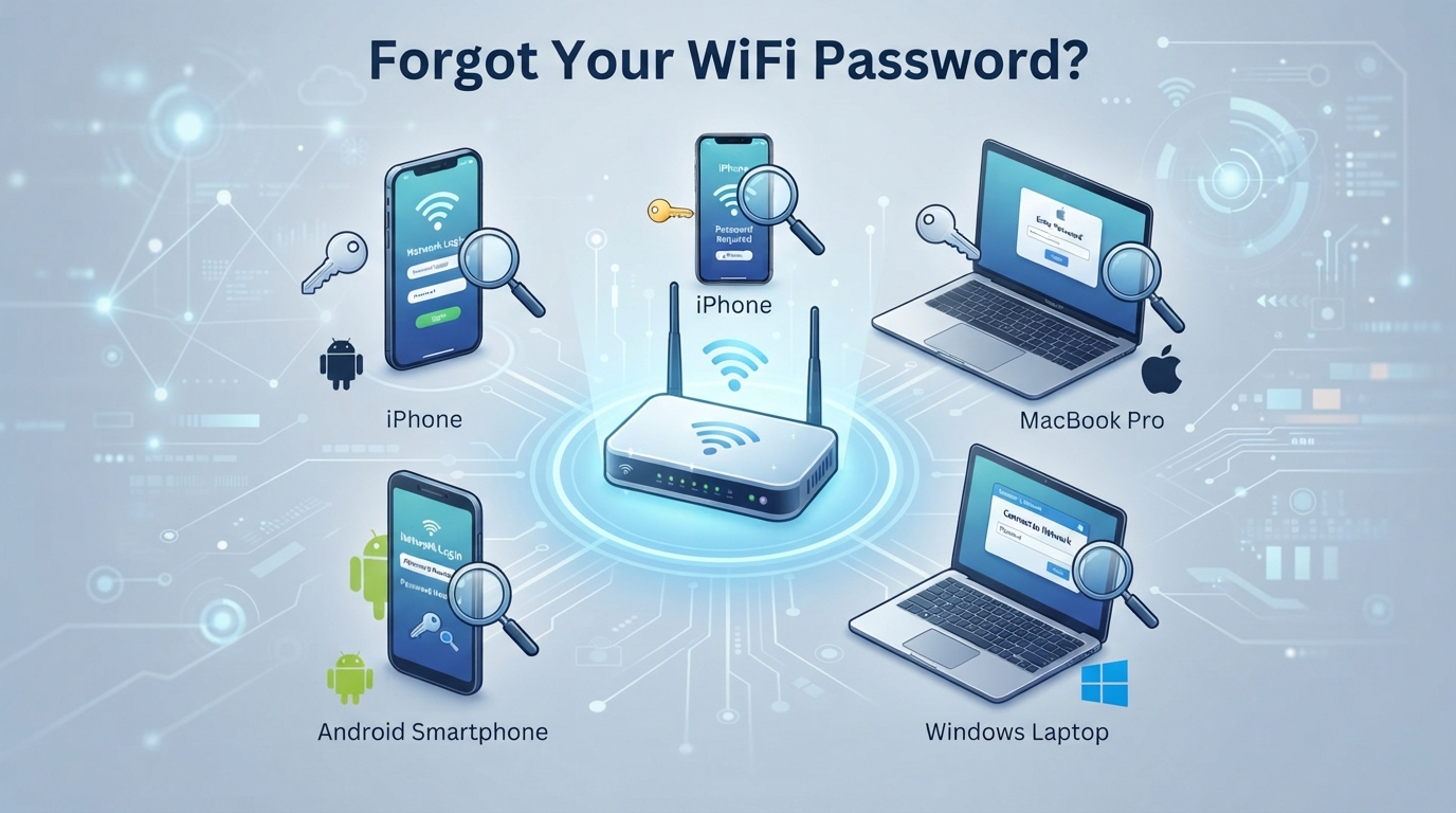 Forgot Your WiFi Password? How to Find It on iPhone, Android, Windows and Mac
